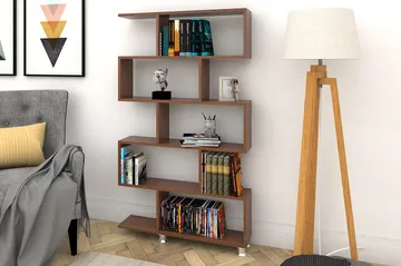 Elegancia Bogreol 90 cm i Mørkt Træ - Brun - Opbevaring - Hylder & Reoler - Bogreol