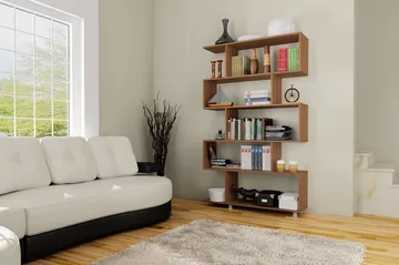 Elegancia Bogreol 90 cm i Mørkt Træ - Brun - Opbevaring - Hylder & Reoler - Bogreol