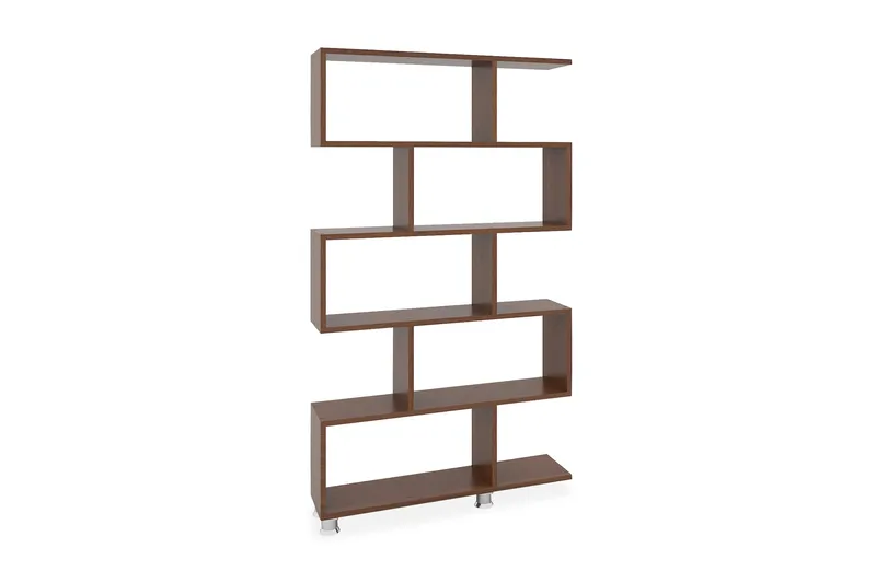 Elegancia Bogreol 90 cm i Mørkt Træ, Brun