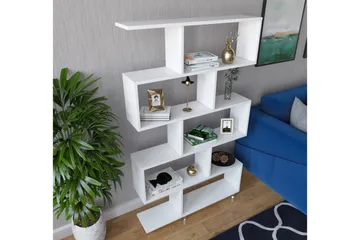 Elegancia Bogreol 90 cm i Malet Træ - Hvid - Opbevaring - Hylder & Reoler - Bogreol