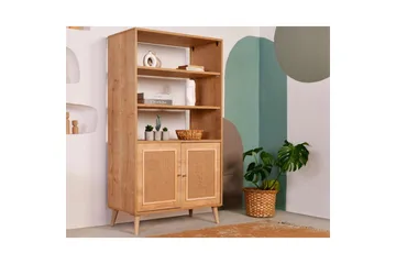 Bogreol Elili Egetræ - Brun - Opbevaring - Hylder & Reoler - Bogreol