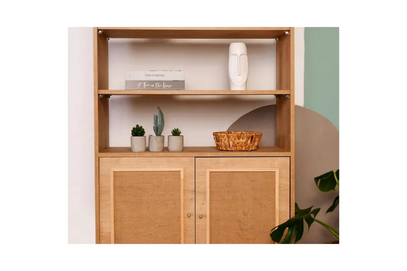 Bogreol Elili Egetræ - Brun - Opbevaring - Hylder & Reoler - Bogreol