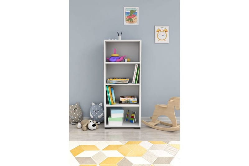 Bogreol Emera Hvid - Hvid - Opbevaring - Hylder & Reoler - Bogreol