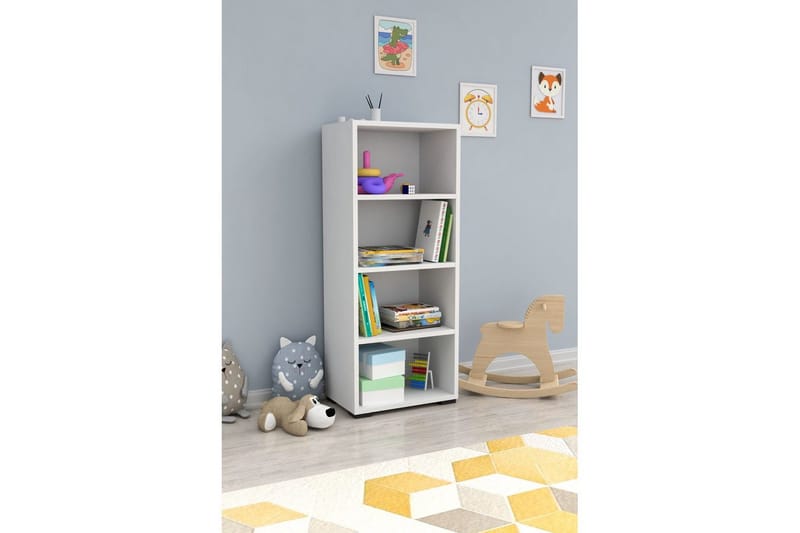 Bogreol Emera Hvid - Hvid - Opbevaring - Hylder & Reoler - Bogreol