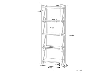 Forres Bogreol 64 cm i Mørkt Træ - Gråbrun - Opbevaring - Hylder & Reoler - Bogreol