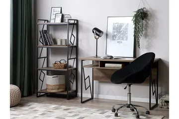 Forres Bogreol 64 cm i Mørkt Træ - Gråbrun - Opbevaring - Hylder & Reoler - Bogreol