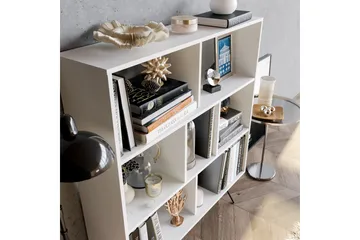 Frascone Reol 120x30 cm 4 Hylder - Hvid - Opbevaring - Hylder & Reoler - Bogreol