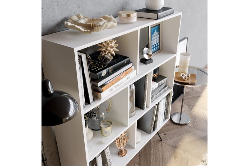 Frascone Reol 120x30 cm 4 Hylder - Hvid - Opbevaring - Hylder & Reoler - Bogreol