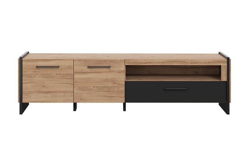 Gevgelija Bogreol 41x187 cm - Brun/Sort - Opbevaring - Hylder & Reoler - Bogreol