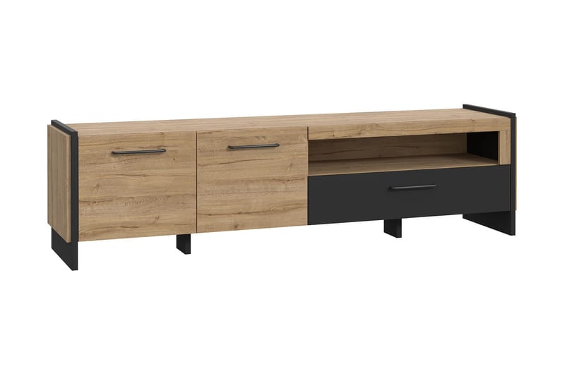 Gevgelija Bogreol 41x187 cm - Brun/Sort - Opbevaring - Hylder & Reoler - Bogreol
