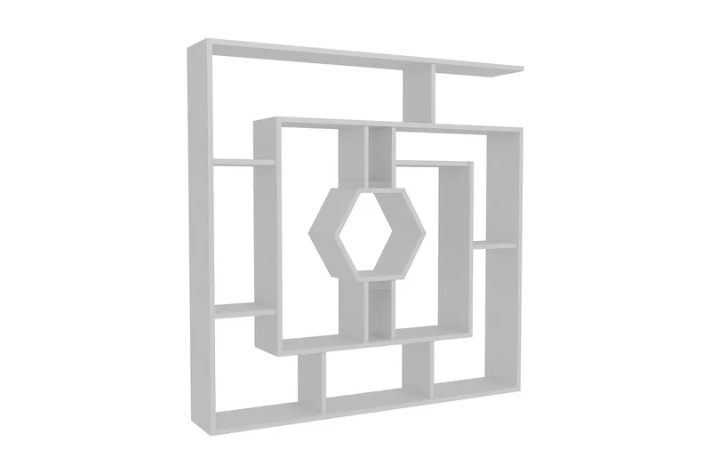 Højde bogreol 134 cm, Hvid