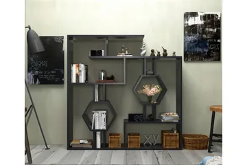 Højde bogreol 134 cm - Sort - Opbevaring - Hylder & Reoler - Bogreol