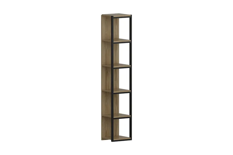 Højde bogreol 34 cm - Brun / sort - Opbevaring - Hylder & Reoler - Bogreol