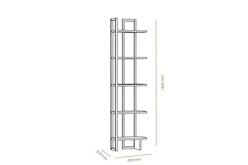 Højde bogreol 45 cm - Hvid - Opbevaring - Hylder & Reoler - Bogreol