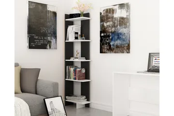 Højde bogreol 45 cm - Sort / hvid - Opbevaring - Hylder & Reoler - Bogreol