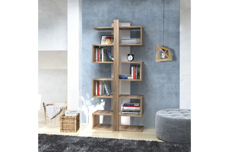 Højde bogreol 78 cm - Brun - Opbevaring - Hylder & Reoler - Bogreol