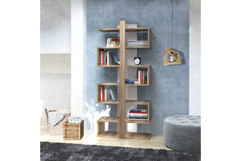 Højde bogreol 78 cm - Brun - Opbevaring - Hylder & Reoler - Bogreol