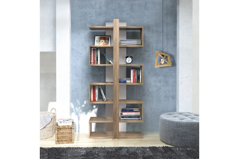 Højde bogreol 78 cm - Brun - Opbevaring - Hylder & Reoler - Bogreol