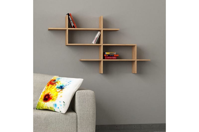 Halic Bogreol 150x22 cm Brun, Hanah Home