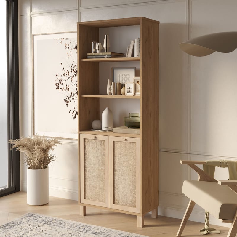 Bogreol Hanah Home Dune (69,5 x 180 x 32 cm) Eg - Eg - Opbevaring - Hylder & Reoler - Bogreol