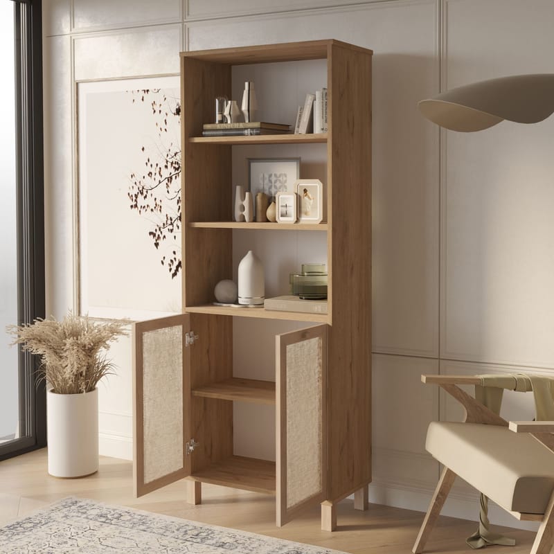 Bogreol Hanah Home Dune (69,5 x 180 x 32 cm) Eg - Eg - Opbevaring - Hylder & Reoler - Bogreol