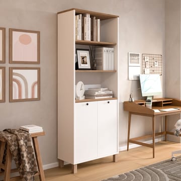 Bogreol Hanah Home Nord (69,5 x 180 x 32 cm) Hvid eg - Hvid og eg - Opbevaring - Hylder & Reoler - Bogreol