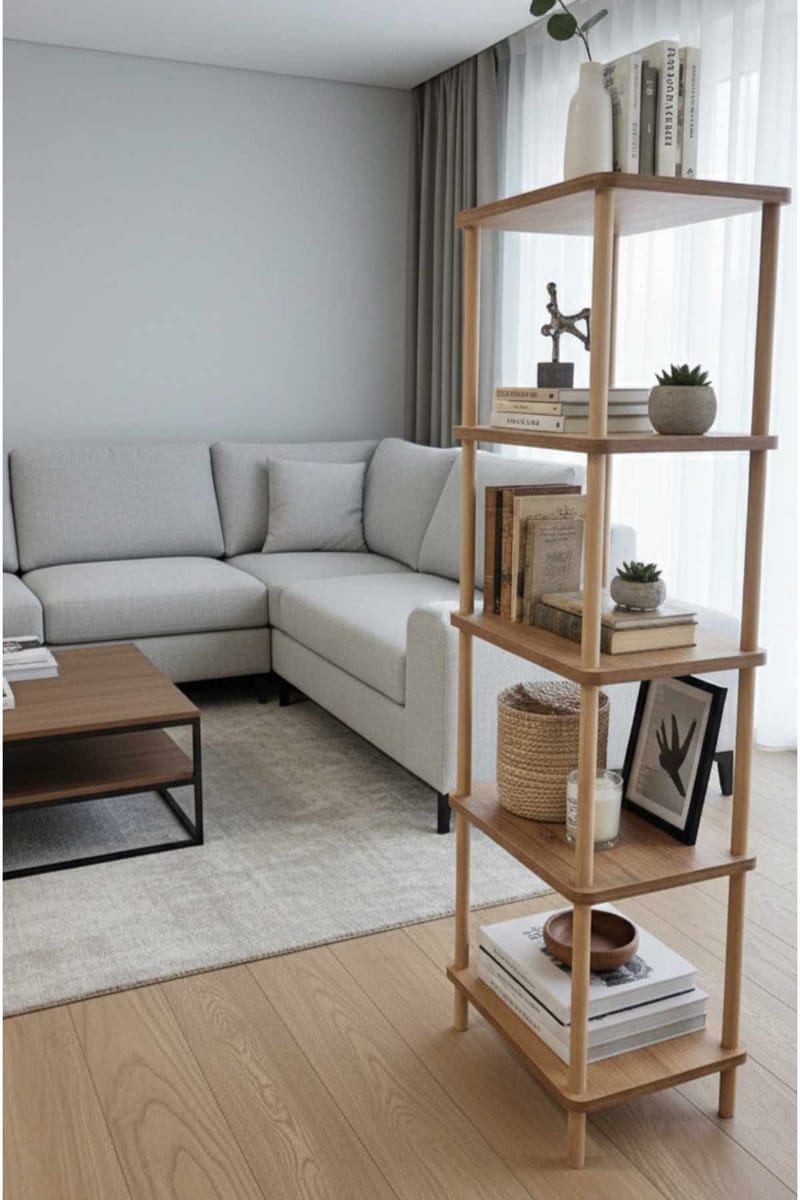 Bogreol Hanah Home Pika Shelf (60 x 136 x 25 cm) Fyrretræ - Fyrretræ - Opbevaring - Hylder & Reoler - Bogreol