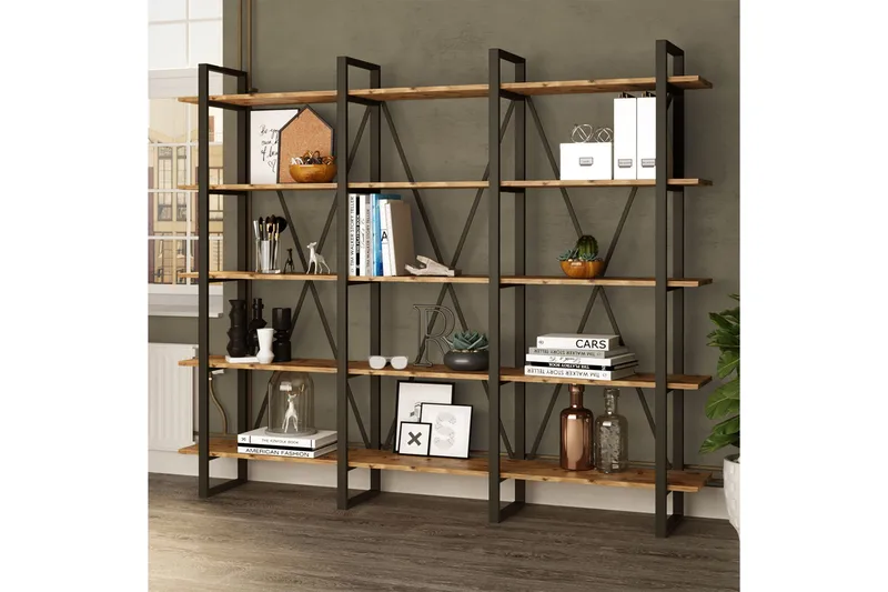 Hardyng Reol 34x2120 cm - Natur - Opbevaring - Hylder & Reoler - Bogreol