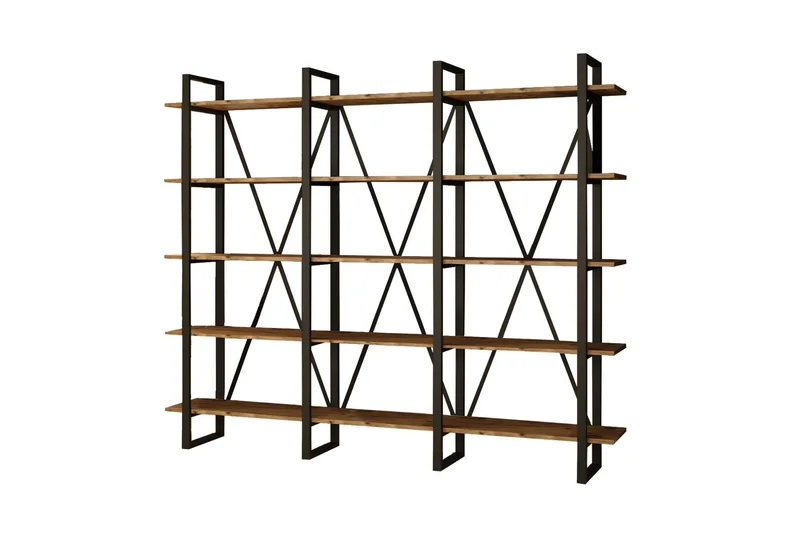 Hardyng Reol 34x2120 cm - Natur - Opbevaring - Hylder & Reoler - Bogreol