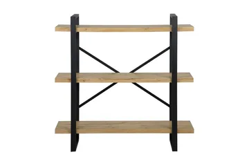 Harvley Bogreol 111 cm i Eg - Brun - Opbevaring - Hylder & Reoler - Bogreol