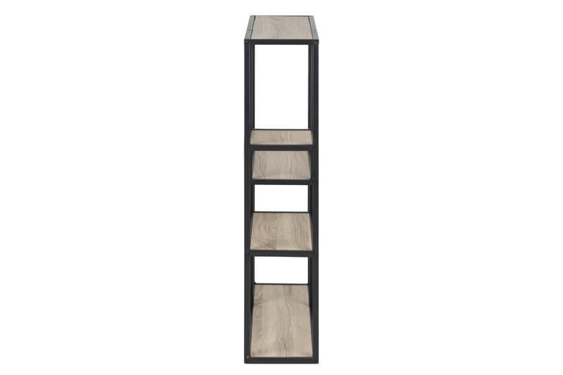 Hasslevik Bogreol 75 cm - Sonoma Eg/Sort - Opbevaring - Hylder & Reoler - Bogreol