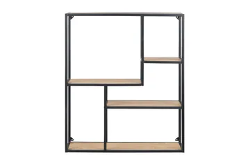 Hasslevik Bogreol 75 cm - Vildeg/Sort - Opbevaring - Hylder & Reoler - Bogreol