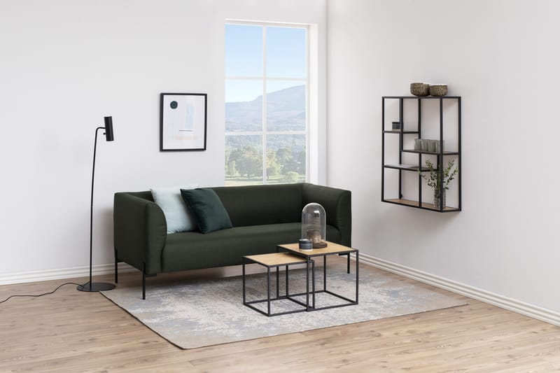 Hasslevik Bogreol 75 cm - Vildeg/Sort - Opbevaring - Hylder & Reoler - Bogreol