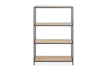 Hasslevik Bogreol 77x114 cm - Vildeg/Sort - Opbevaring - Hylder & Reoler - Bogreol