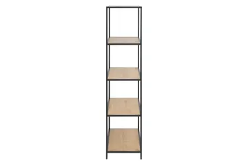 Hasslevik Bogreol 77x150 cm - Vildeg/Sort - Opbevaring - Hylder & Reoler - Bogreol
