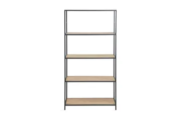 Hasslevik Bogreol 77x150 cm - Vildeg/Sort - Opbevaring - Hylder & Reoler - Bogreol