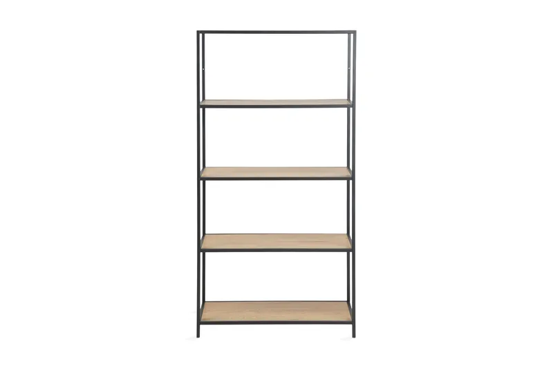 Hasslevik Bogreol 77x150 cm - Vildeg/Sort - Opbevaring - Hylder & Reoler - Bogreol