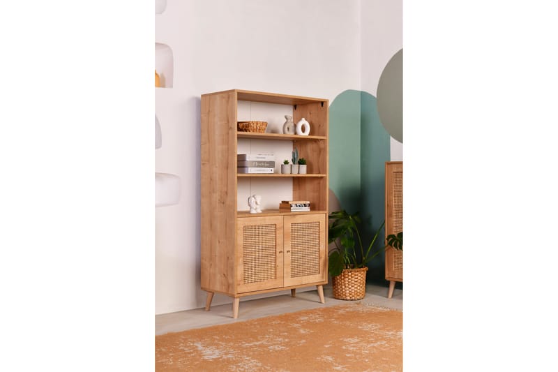 Hazeran Bogreol 40 cm - Oak - Opbevaring - Hylder & Reoler - Bogreol