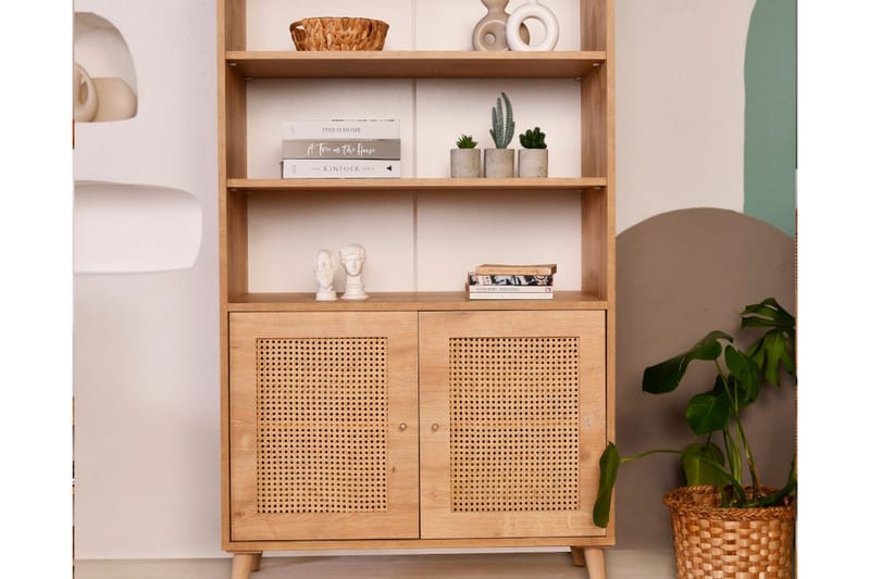 Hazeran Bogreol 40 cm - Oak - Opbevaring - Hylder & Reoler - Bogreol