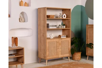 Hazeran Bogreol 40 cm - Oak - Opbevaring - Hylder & Reoler - Bogreol