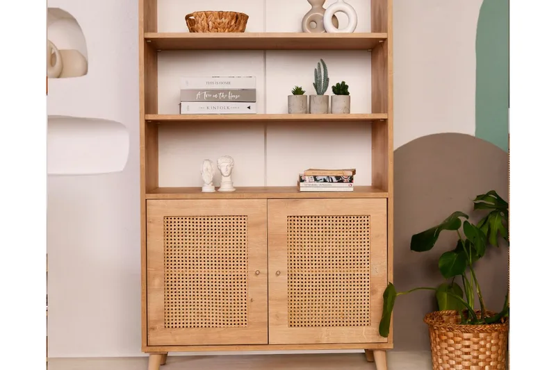 Hazeran Bogreol 90 cm i Eg - Oak - Opbevaring - Hylder & Reoler - Bogreol
