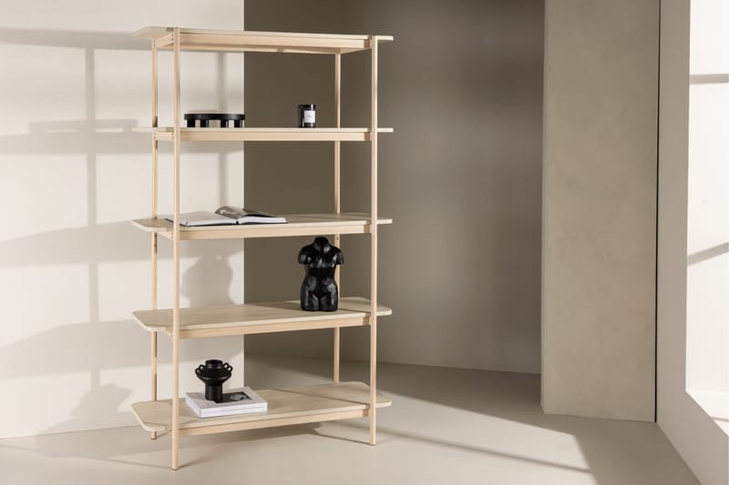 Heim Bogreol 120 cm i Eg - Lysebeige - Opbevaring - Hylder & Reoler - Bogreol