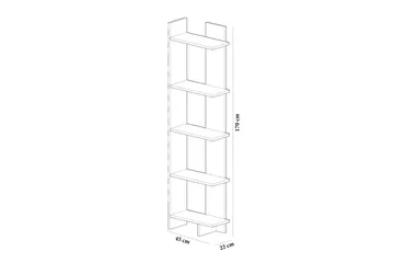 Hejde Bogreol 22 cm - Valnøddebrun - Opbevaring - Hylder & Reoler - Bogreol