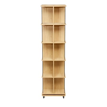 Bogreol HOME4YOU Ferdie Swivel 45x45x176 cm ask/sort - ask/sort - Opbevaring - Hylder & Reoler - Bogreol