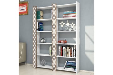 Hovdane bogreol 124 cm - Hvid - Opbevaring - Hylder & Reoler - Bogreol