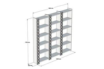 Hovdane Bogreol 24 cm i Valnød - Brun - Opbevaring - Hylder & Reoler - Bogreol