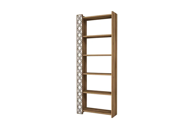 Hovdane bogreol 64 cm, Brun / hvid