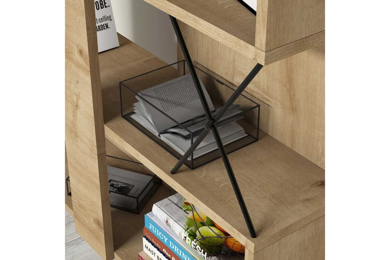 Hovdane bogreol 90 cm - Brun - Opbevaring - Hylder & Reoler - Bogreol
