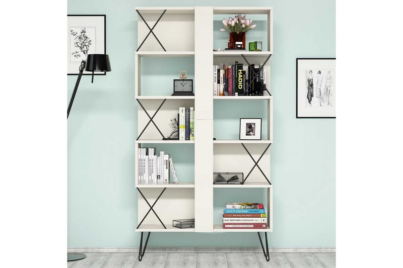 Hovdane bogreol 90 cm - Brun - Opbevaring - Hylder & Reoler - Bogreol