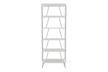 Igazz Bogreol 48 cm 5 Hylder i Malet Træ - Hvid - Opbevaring - Hylder & Reoler - Bogreol